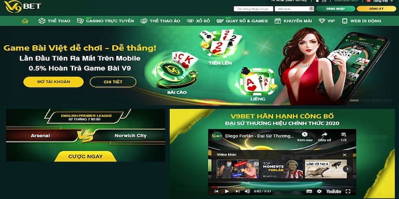 Các bước bắt đầu với V9Bet kèo bóng đá