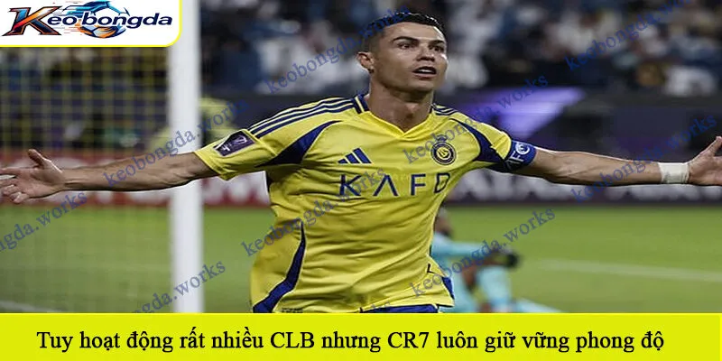 Tuy hoạt động rất nhiều CLB khác nhau nhưng CR7 luôn giữ vững phong độ 