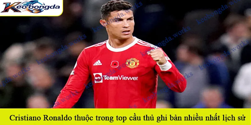Cristiano Ronaldo thuộc trong top cầu thủ ghi bàn nhiều nhất lịch sử