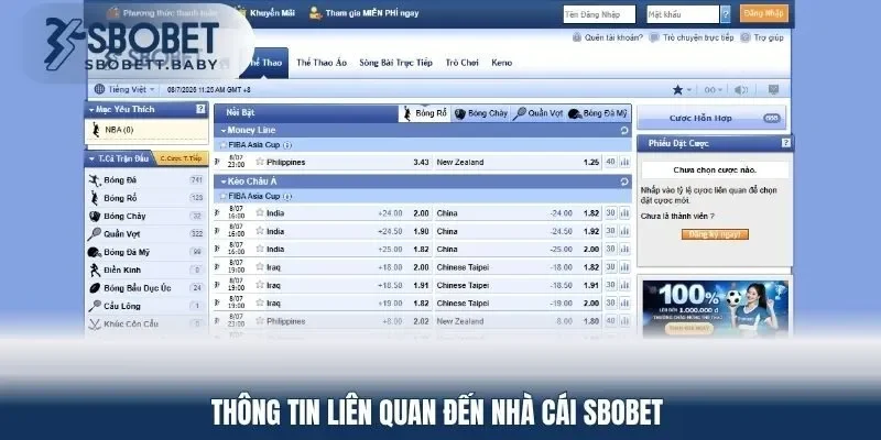Các sản phẩm cá cược nổi bật tại Sbobet